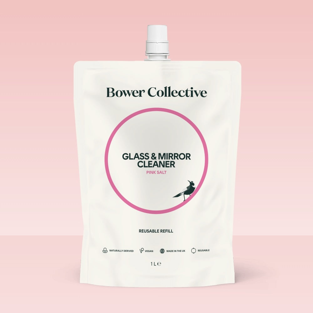Bower Collective Glass & Mirror Cleaner Refill Pink Salt  1L