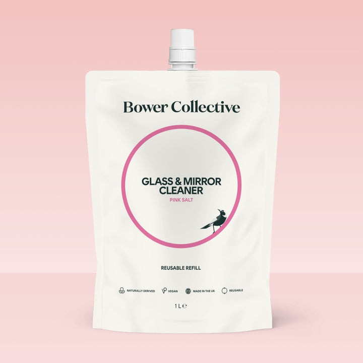 Bower Collective Glass & Mirror Cleaner Refill Pink Salt  1L