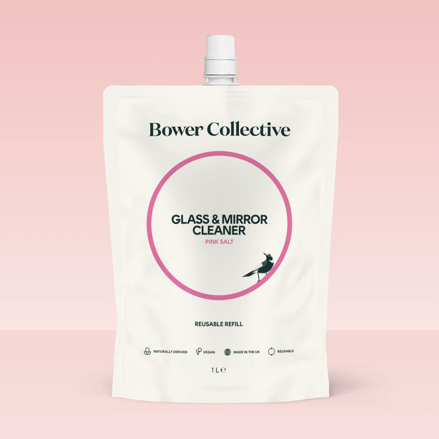 Bower Collective Glass & Mirror Cleaner Refill Pink Salt  1L