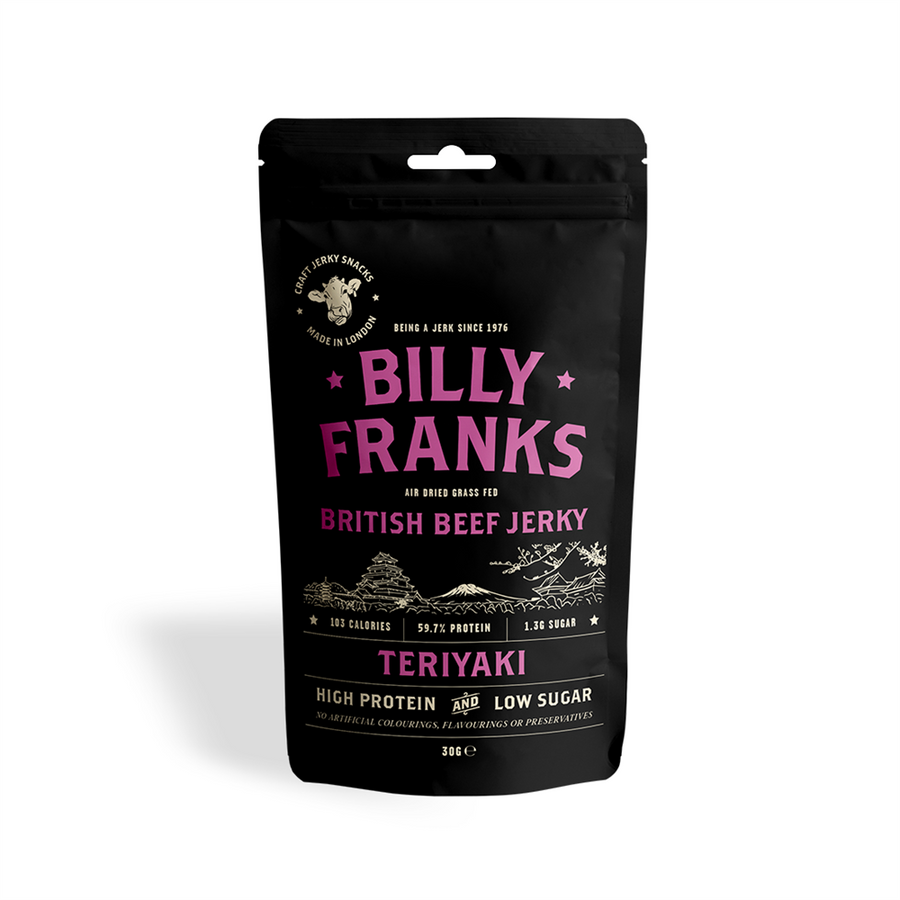 Billy Franks Gluten Free Teriyaki Beef Jerky 30g
