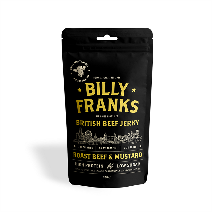 Billy Franks Gluten Free Roast Beef & Mustard Jerky 30g