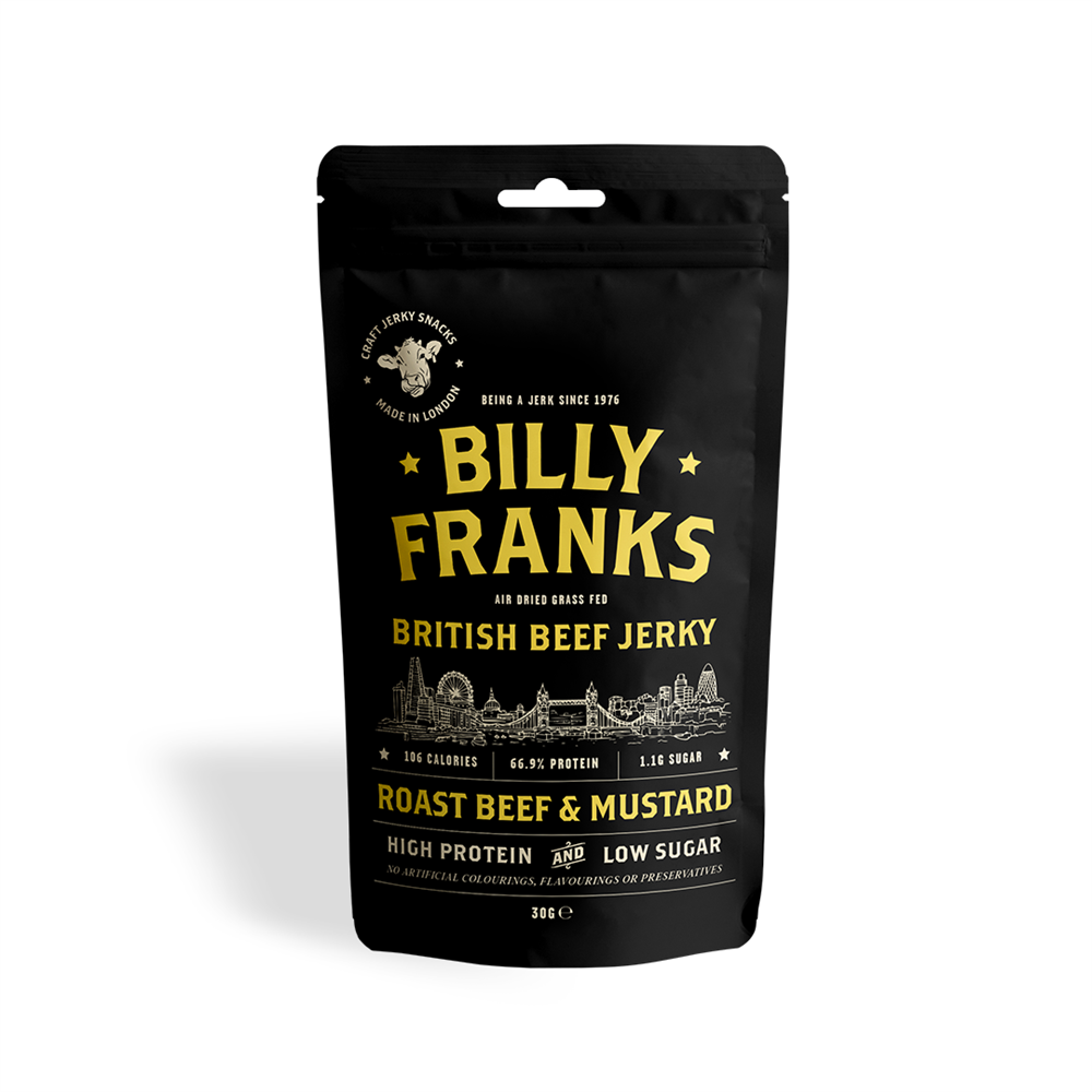 Billy Franks Gluten Free Roast Beef & Mustard Jerky 30g