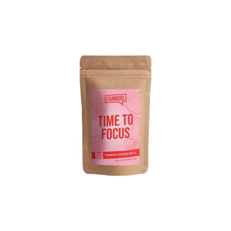 Canndid 200mg CBD Strawberry & Raspberry Tea Bags - 20 Bags