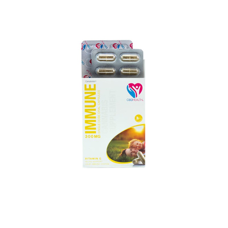 CBD by British Cannabis 300mg CBD Oral Capsules 30 Caps - Immune