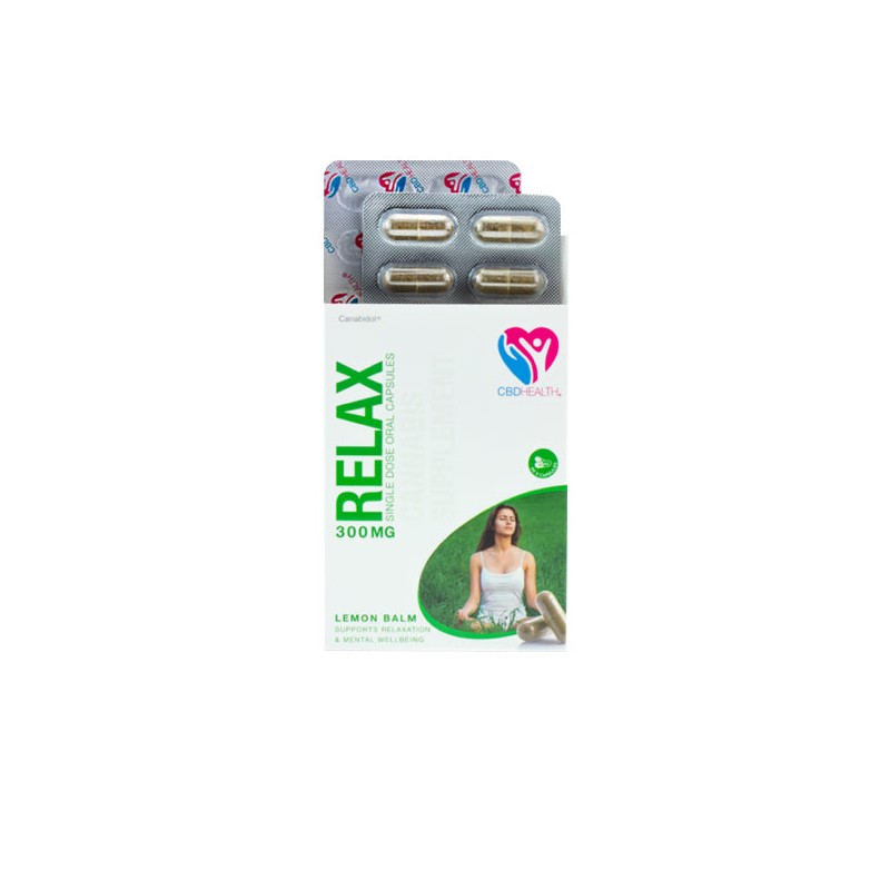 CBD by British Cannabis 300mg CBD Oral Capsules 30 Caps - Relax