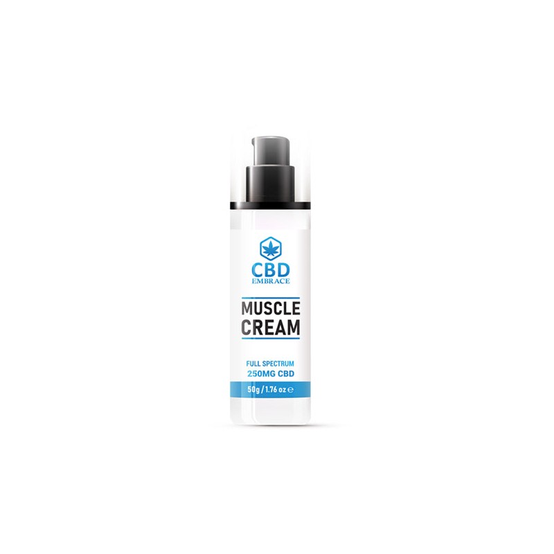 CBD Embrace 250mg Full Spectrum CBD Muscle Cream - 50g