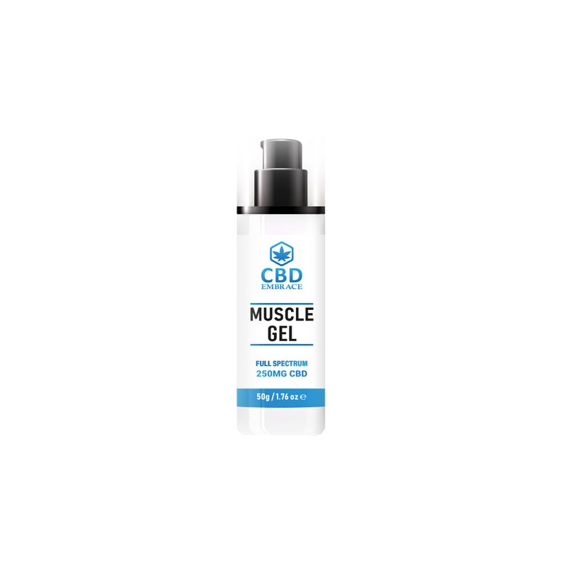 CBD Embrace 250mg Full Spectrum CBD Muscle Gel - 50g