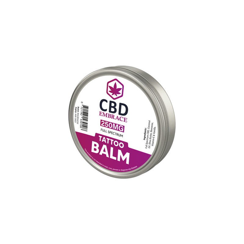 CBD Embrace 250mg Full Spectrum CBD Tattoo Balm