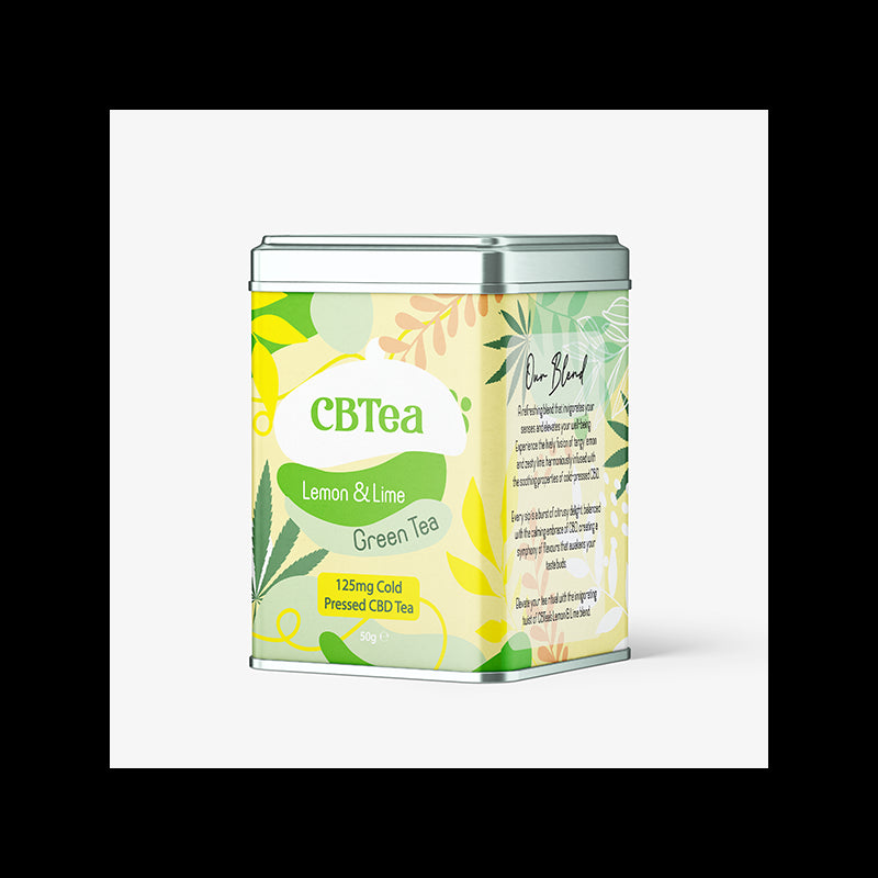 CBTea 125mg Cold Pressed Full Spectrum CBD Lemon & Lime - 50g