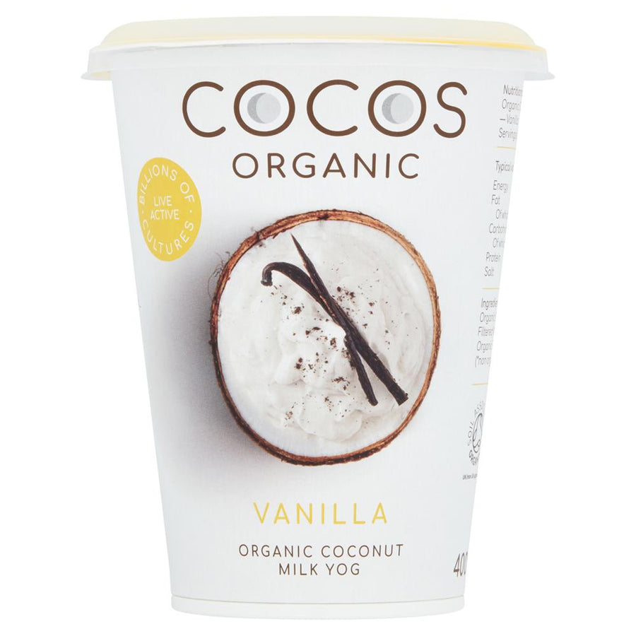 Cocos Organic Live Coconut Yog Vanilla 400g