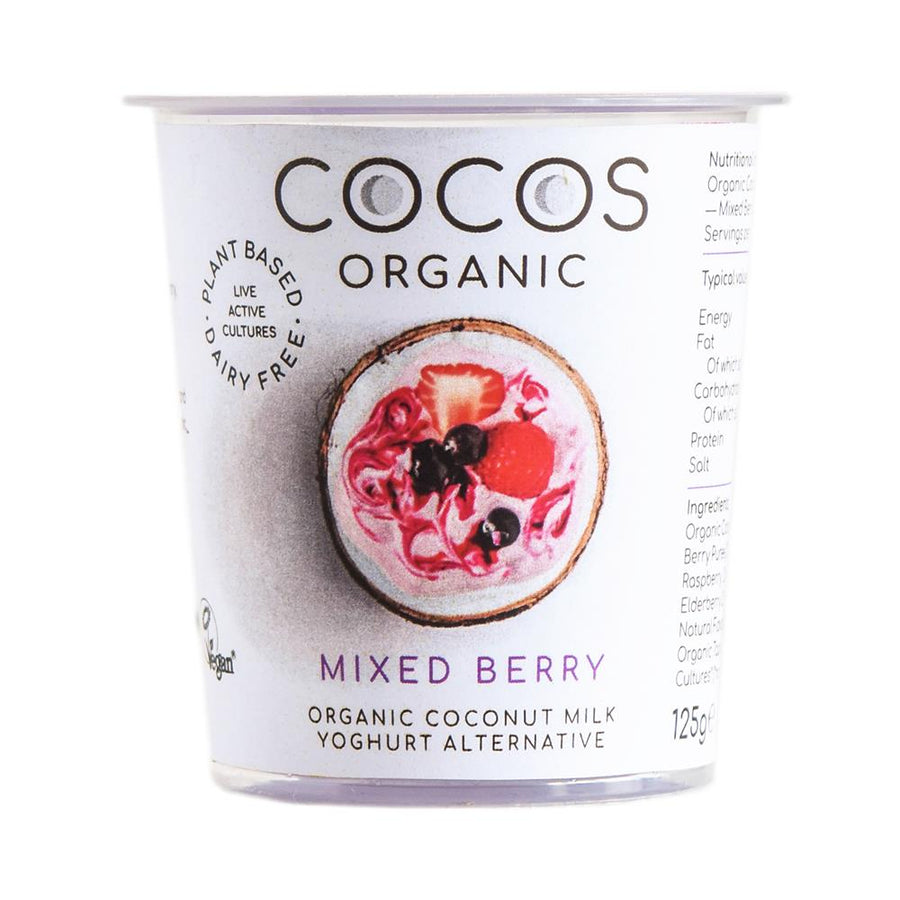 Cocos Organic Live Coconut Yog Mixed Berry 125g