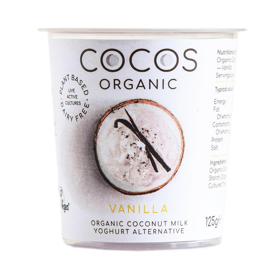 Cocos Organic Live Coconut Yog Vanilla 125g