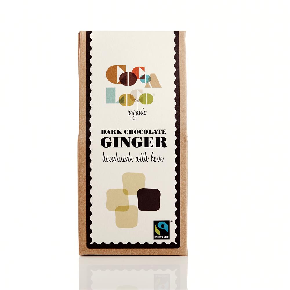 Cocoa Loco Organic Dark Chocolate Ginger 100g