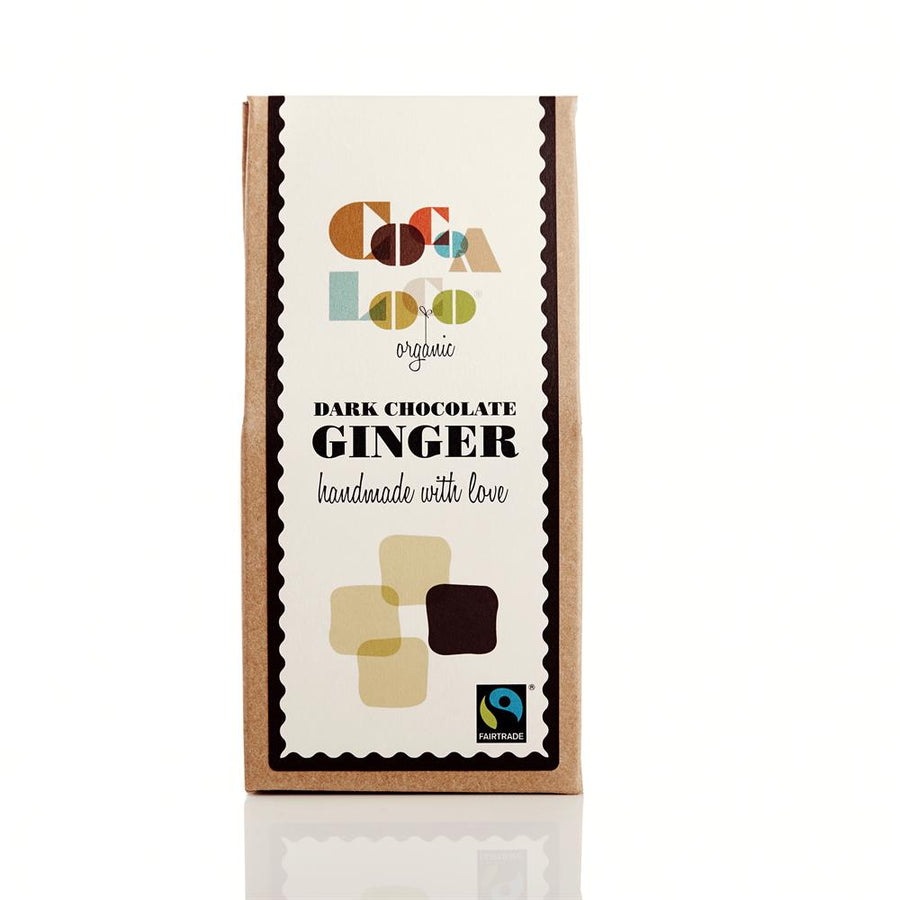 Cocoa Loco Organic Dark Chocolate Ginger 100g