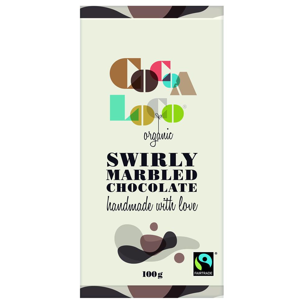 Organic F/T Marbled Chocolate Bar 100g