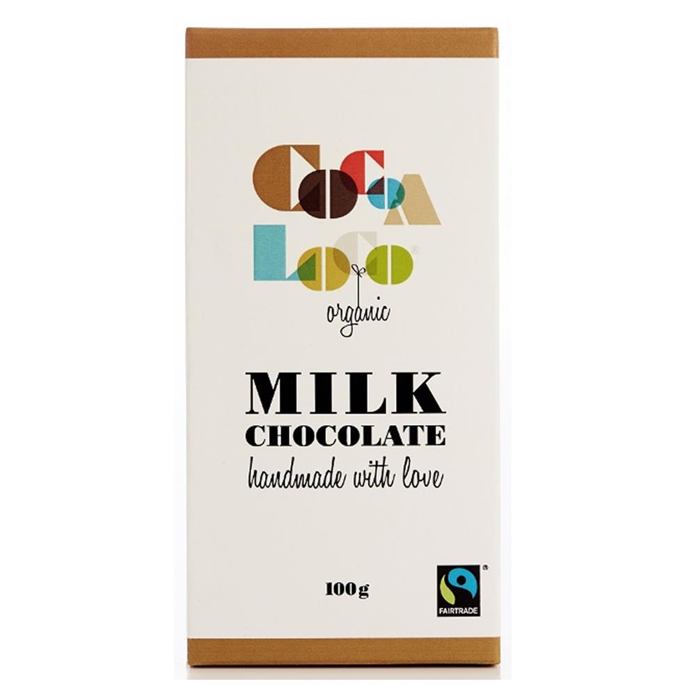 Organic F/T Milk Chocolate Bar 100g