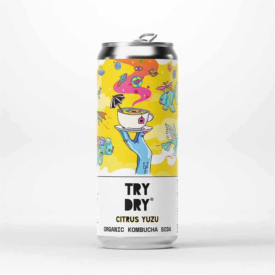 Counter Culture Citrus Yuzu Organic Kombucha Soda 330ml