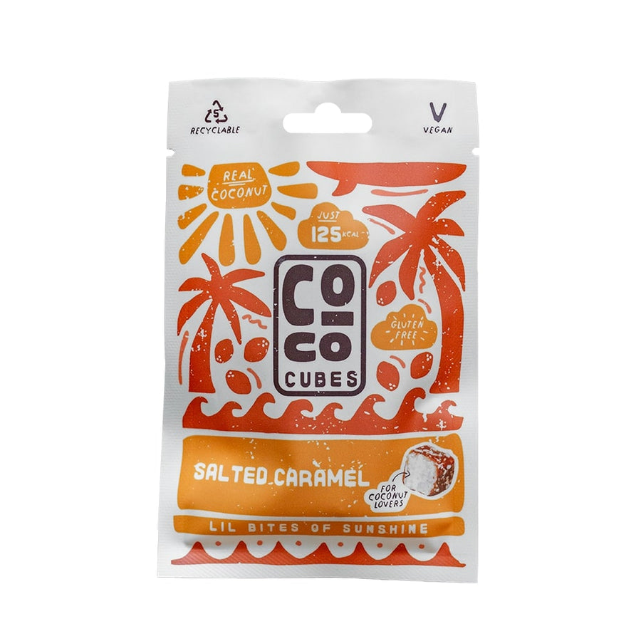 Coco Cubes Salted Caramel Coconut Snack 30g