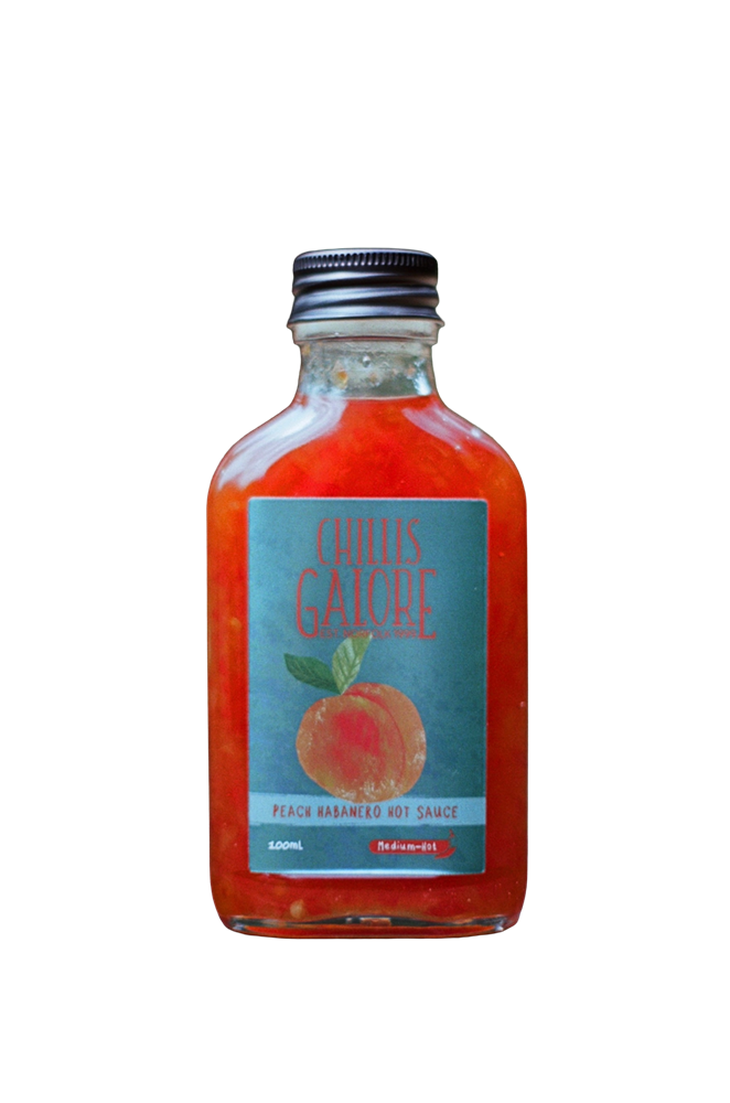 Chillis Galore Peach Habanero Hot Sauce 100ml