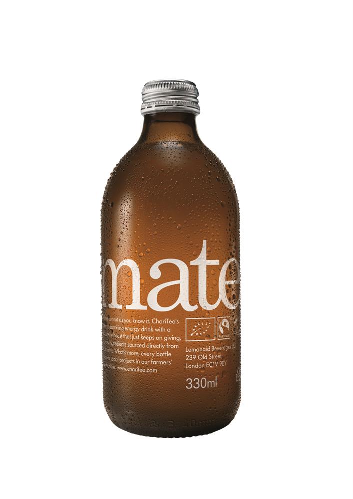 ChariTea Mate - Sparkling Mate Iced Tea - 330ml glass bottle