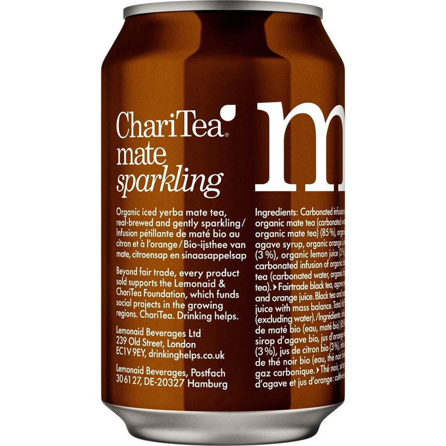 ChariTea Mate - Organic Sparkling Iced Tea - 330ml cans