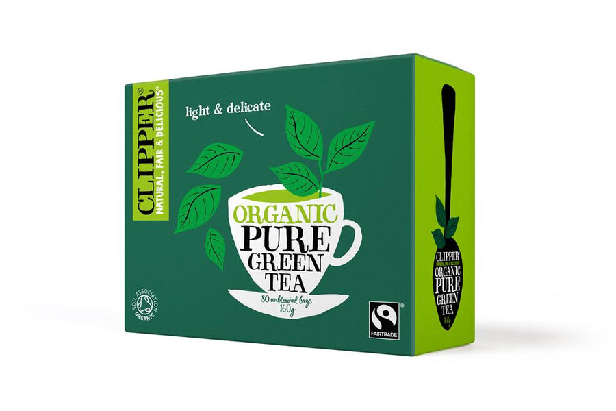 Clipper Fairtrade Organic Pure Green 80 Tea bags