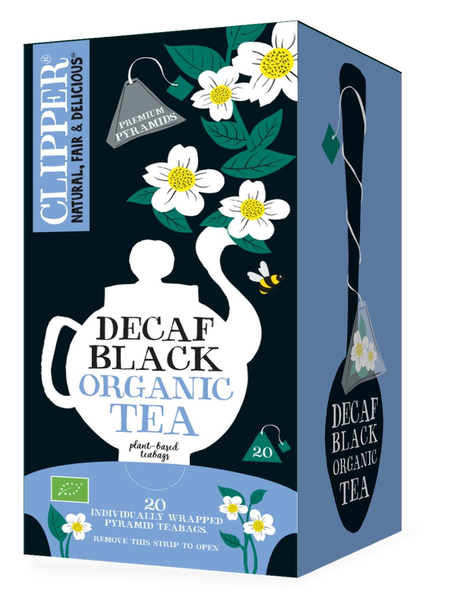 Clipper Tea Organic Decaf Black Tea 20 Pyramid Bags