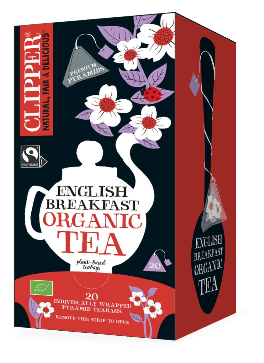 Clipper Tea Organic and FT English Breakfast 20bags