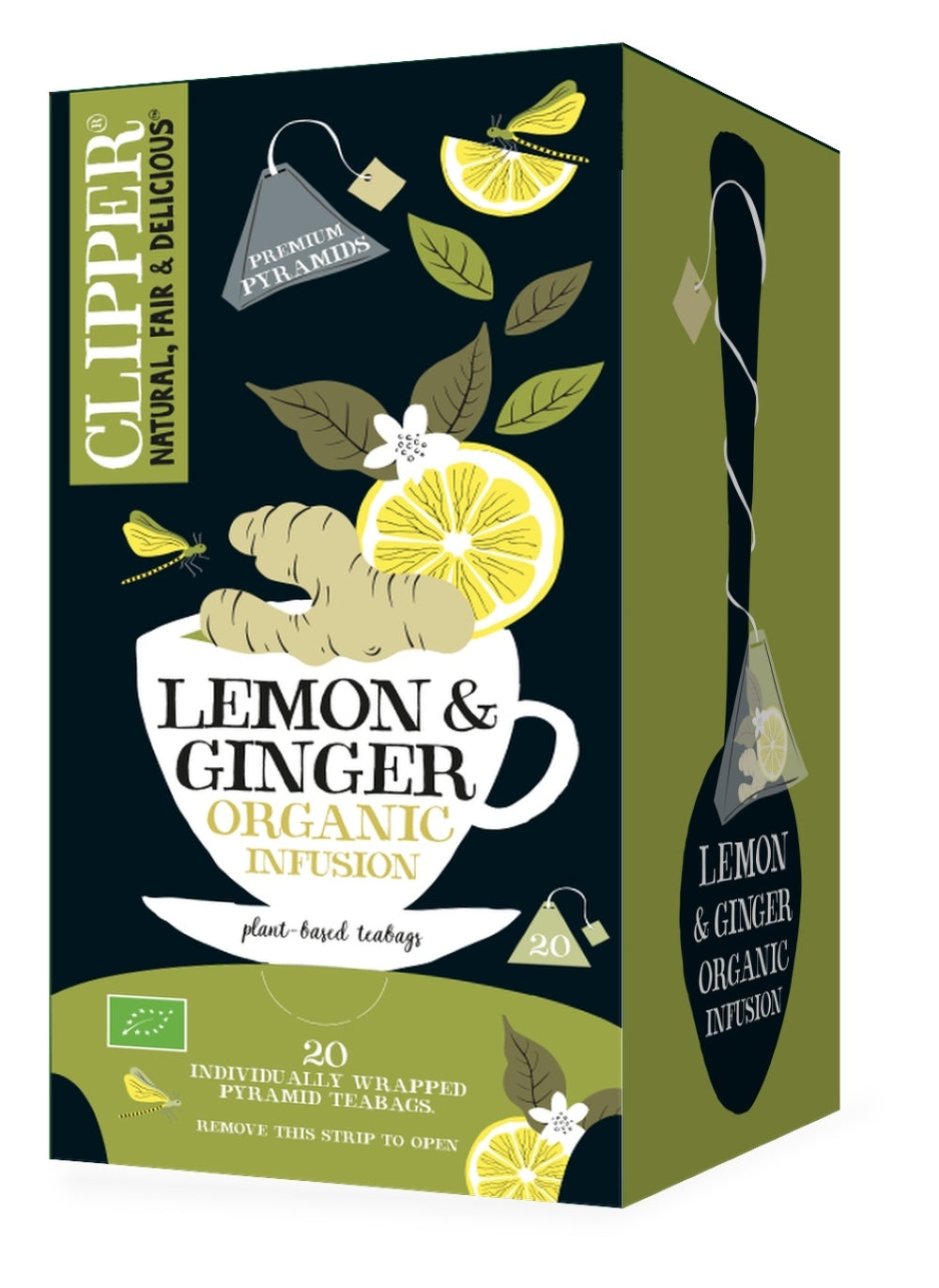 Clipper Tea Organic and Fairtrade Lemon & Ginger 20bags