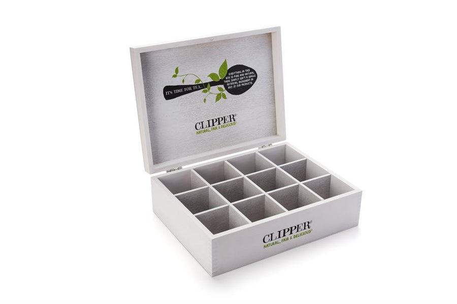 Wooden 12 Compartment Branded Chest - Tea/Coffee Not Included