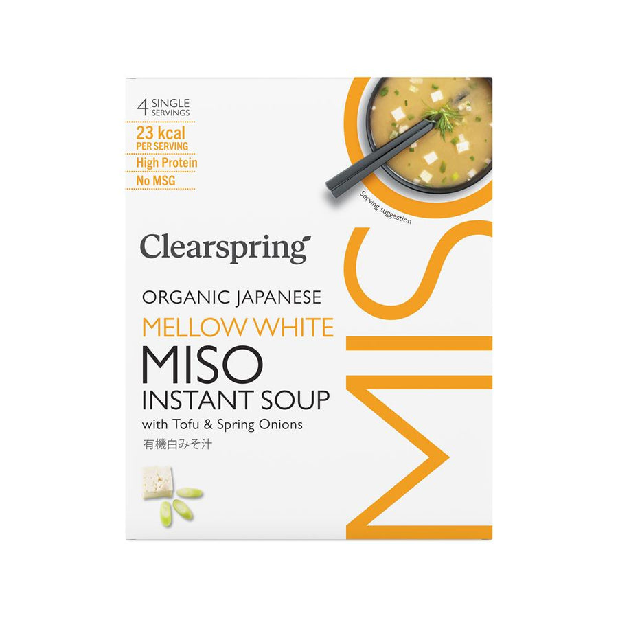 Organic Miso Soup - White with Tofu 4 x 8g Pack
