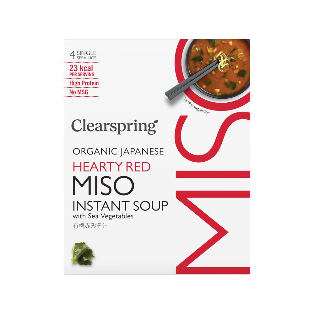Organic Miso Soup - Red with Sea Vegetable 4 x 8G Pack