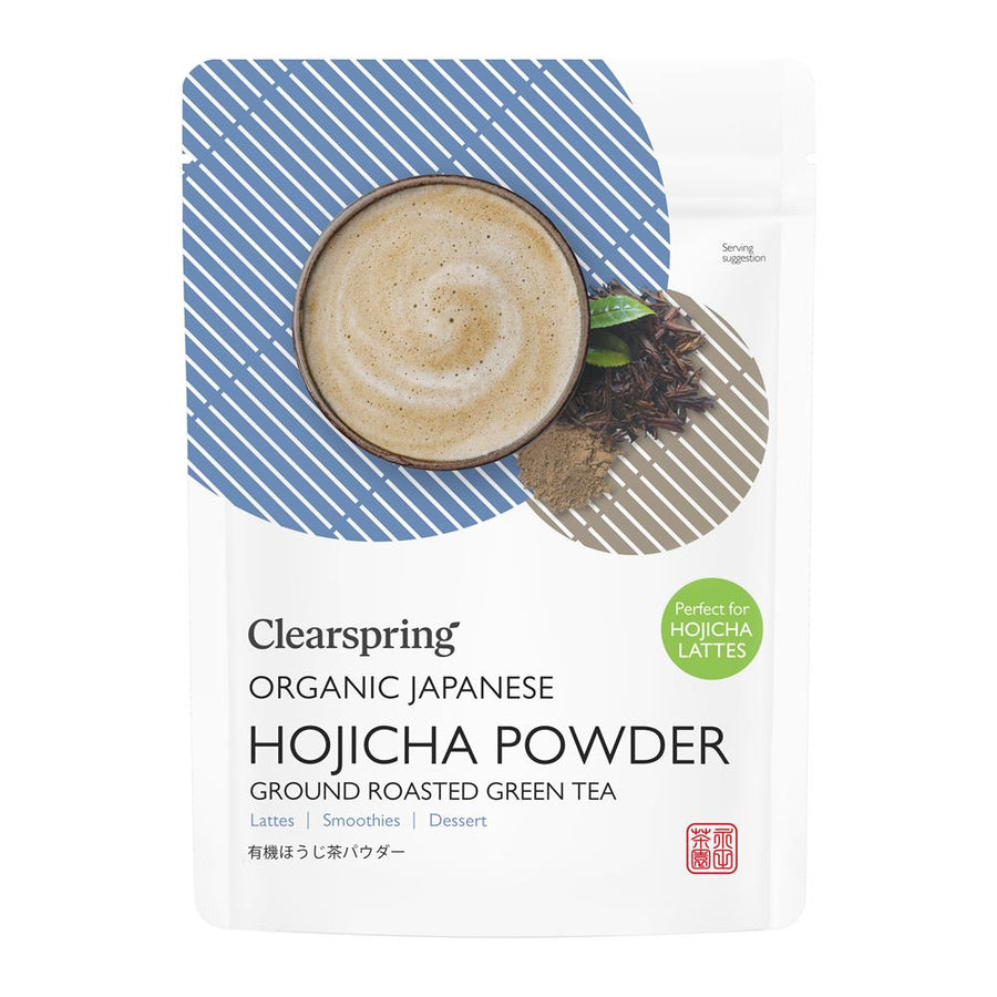 Organic Japanese Hojicha Powder - Ground Roasted Green Tea 40g