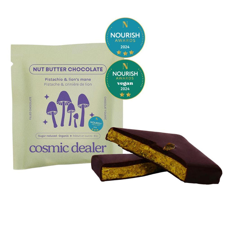 Nut Butter Chocolate Pistachio Bite Organic with Lion's Mane 20g