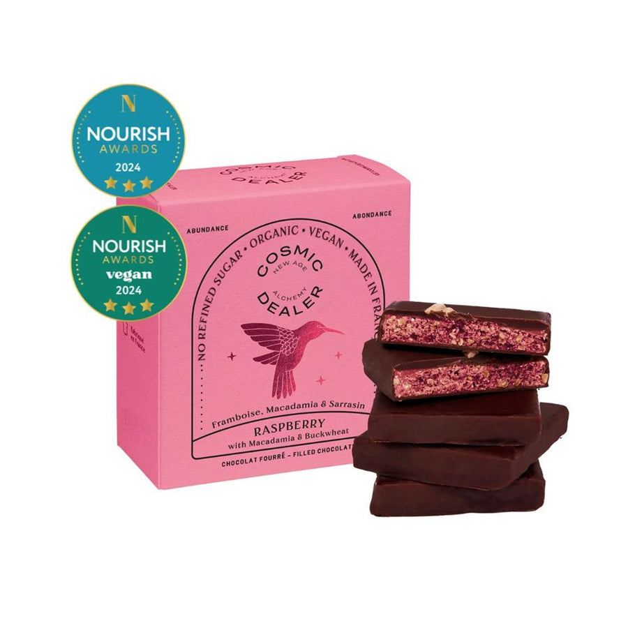Mini Chocolate Box Raspberry Macadamia - Box of 4 Bites 80g