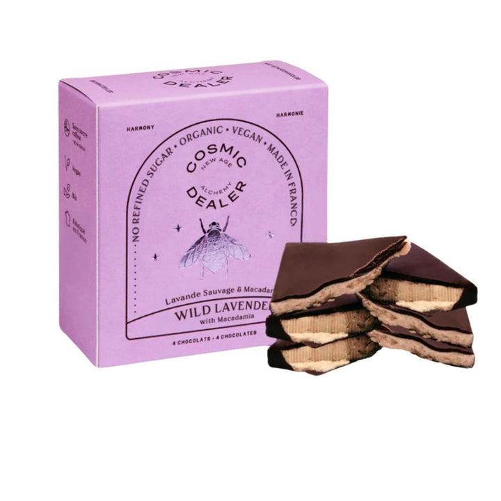 Mini Chocolate Box Lavender Macadamia - Box of 4 Bites 80g