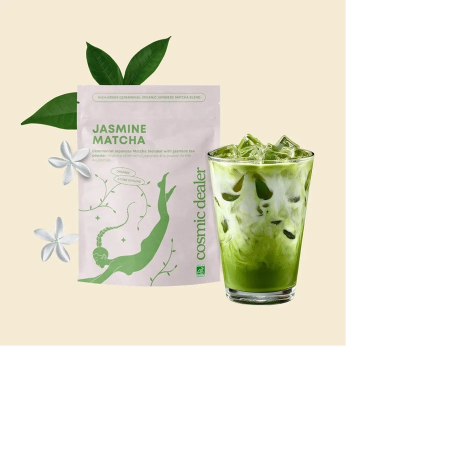 Organic Jasmine Matcha - Ceremonial-Grade Matcha with Jasmine 60g