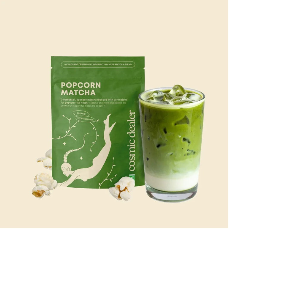Popcorn Matcha - Genmaicha and Ceremonial-Grade Matcha 60g