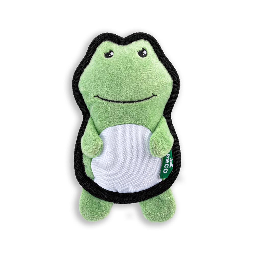 Plush Frog squeaky soft dog toy that's great for a snuggle. 1 toy