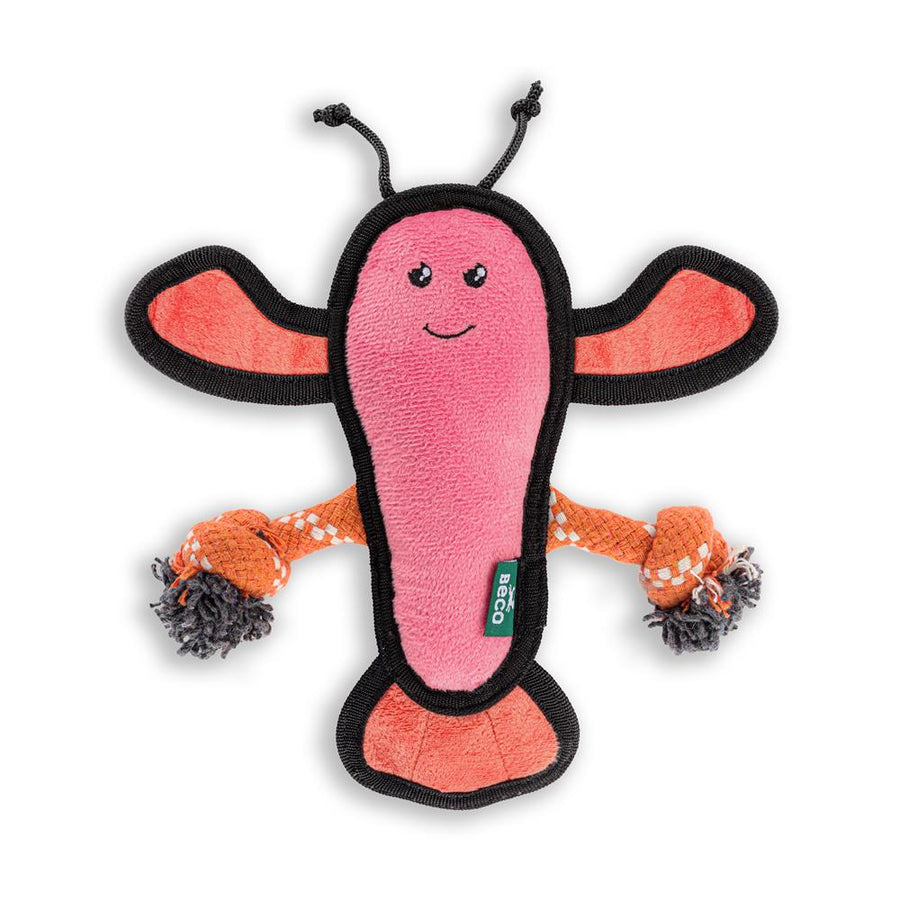Plush Lobster squeaky dog toy great for a snuggle. 1toy