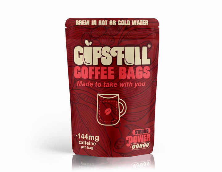 Cups Fill Power Coffee Bags - 10 coffee bags per pouch