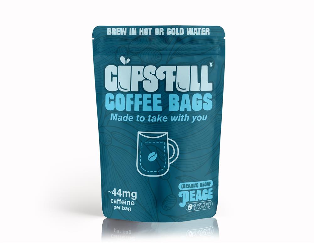 Cups Fill Peace Coffee Bags - 10 coffee bags per pouch