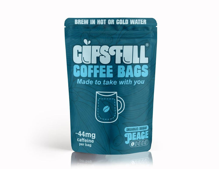 Cups Fill Peace Coffee Bags - 10 coffee bags per pouch