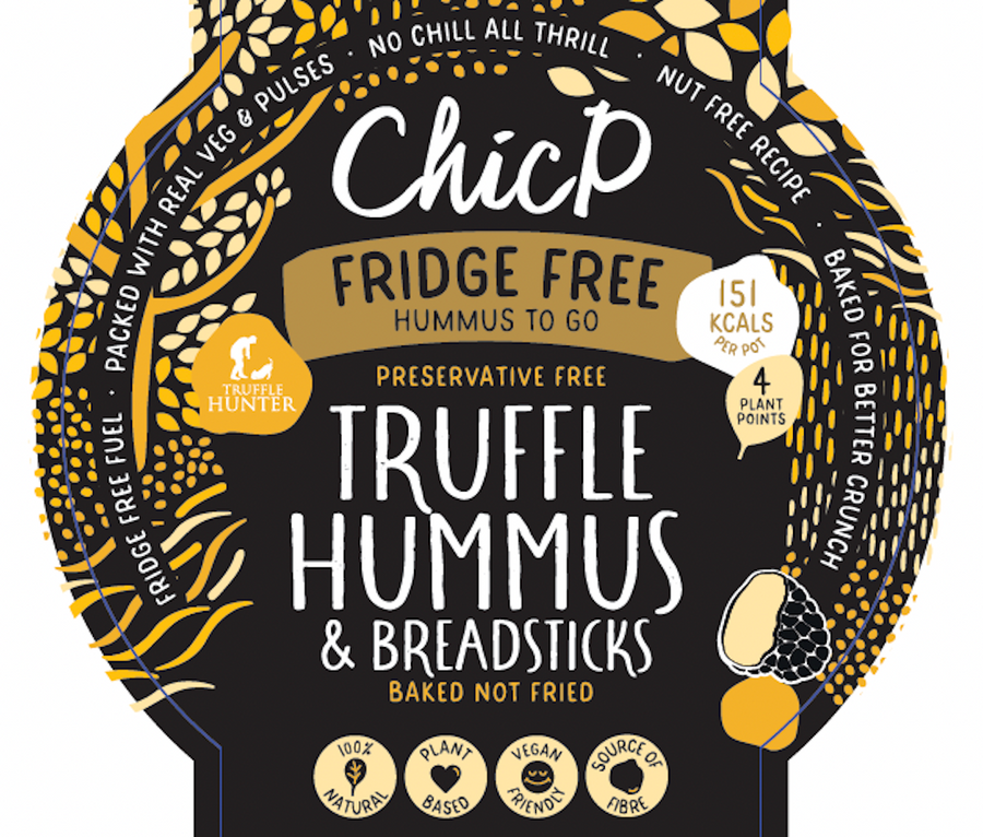 On the go Ambient Truffle Hummus & Breadsticks Snack Pot 50g