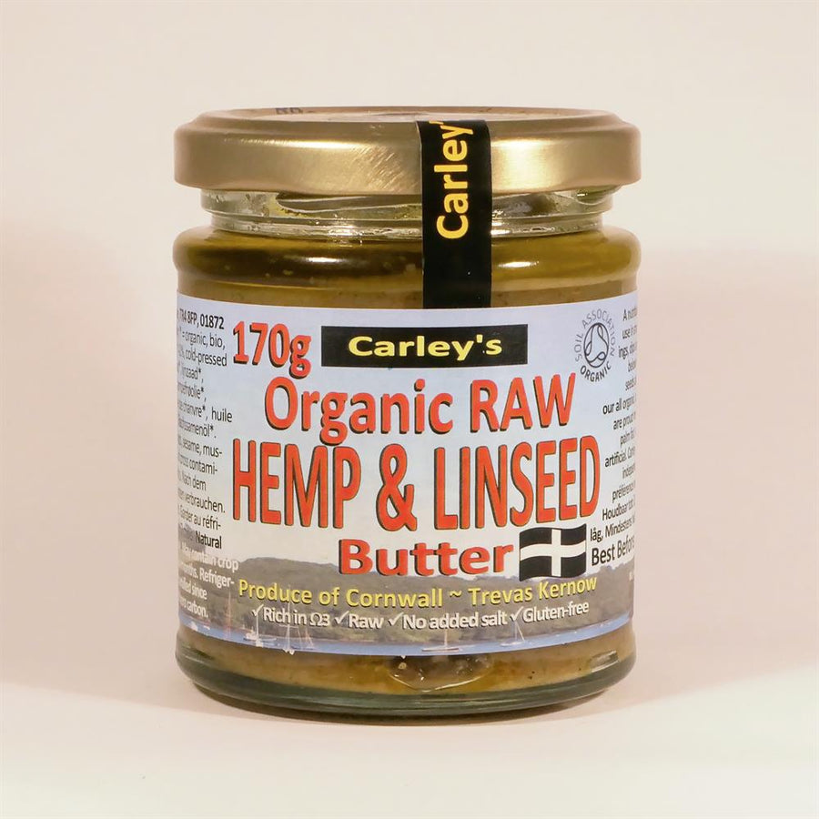 Carley's Organic Raw Hemp and Linseed Butter 170g