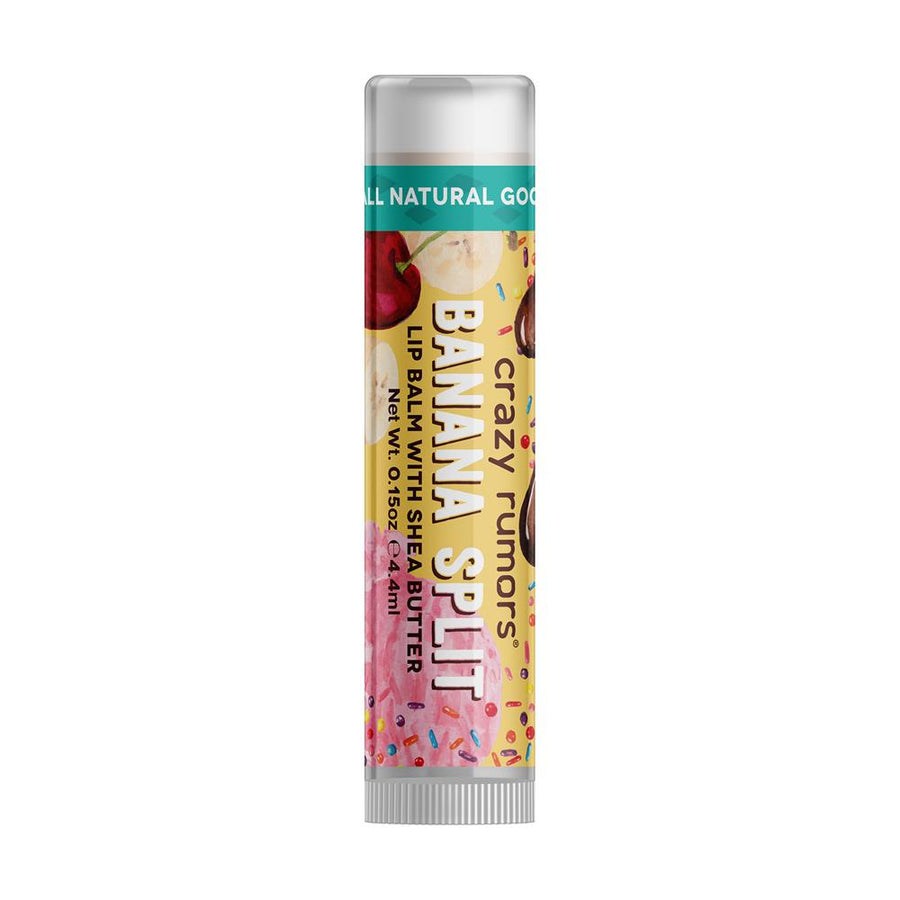 Banana Split flavoured 100% natural vegan lip balm 4gm