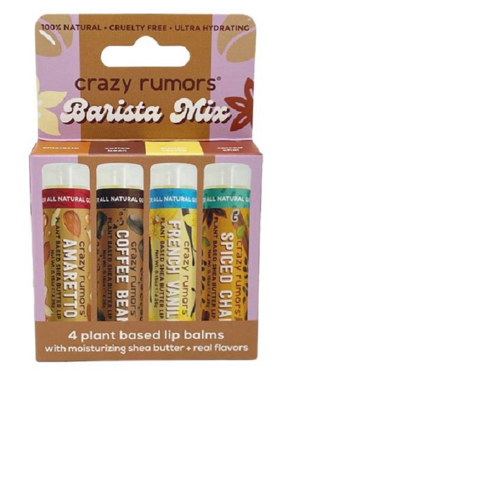 Crazy Rumors Barista Mix Lip Balms (4 pack)