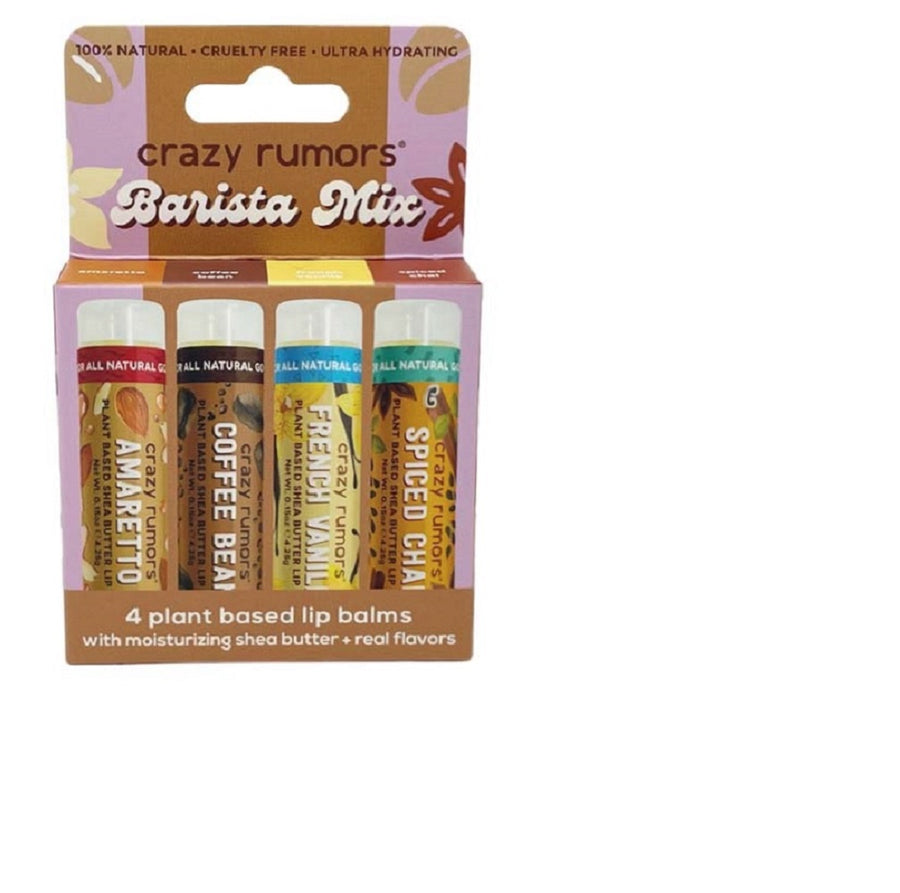 Crazy Rumors Barista Mix Lip Balms (4 pack)