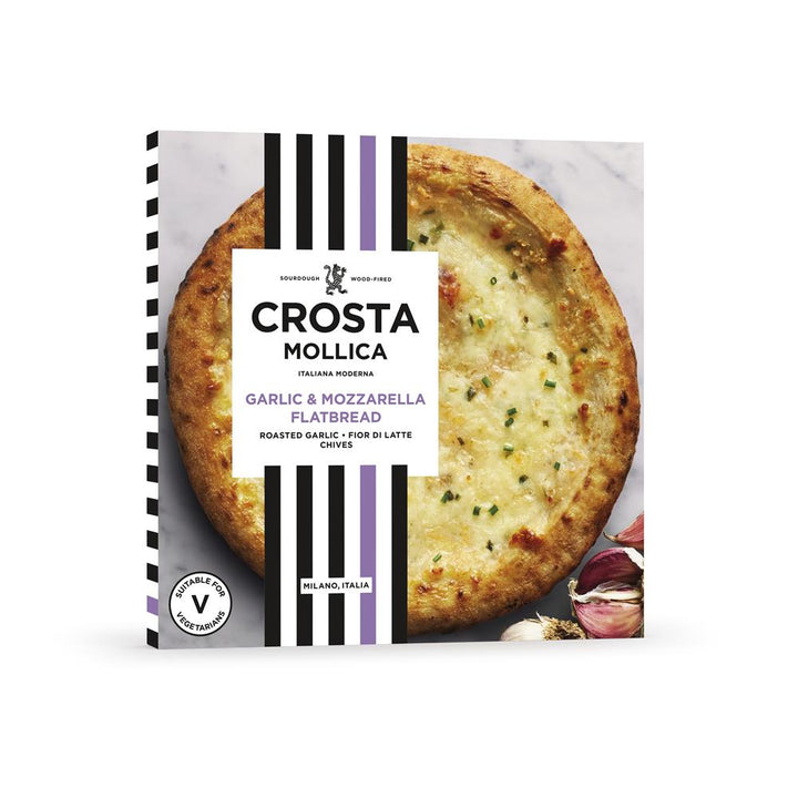 Garlic & Mozzarella Flatbread - Garlic Fior di Latte Chives 229g
