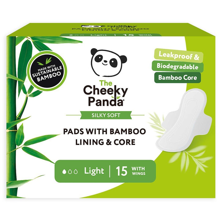 Biodegradable bamboo liner and core light pads